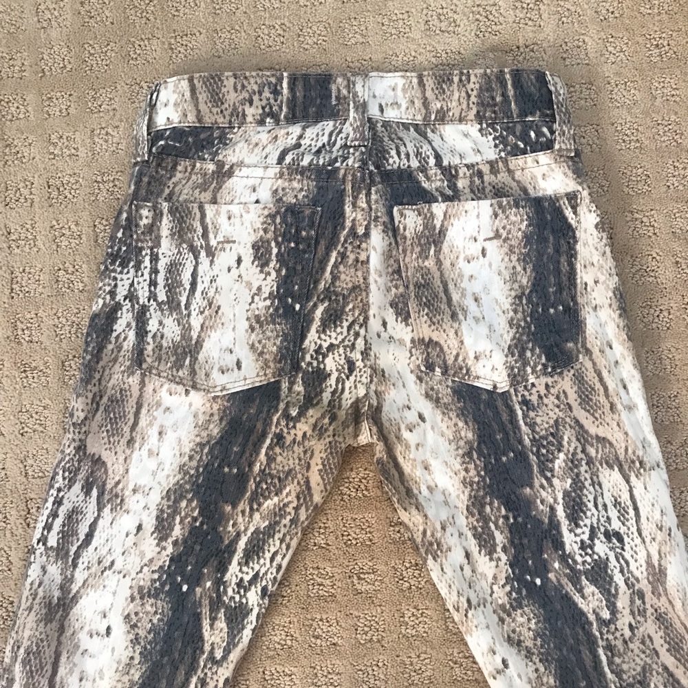 Snake Print Denim